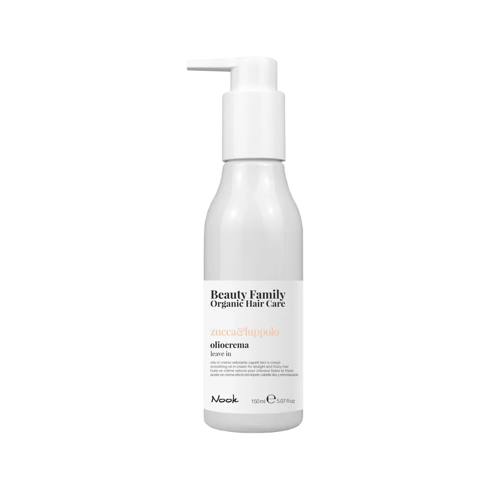  Nook Zucca & Luppolo Smoothing Leave-In Oil Cream Pähejäetav kreem sirgete ja kahuste juuste hoolduseks 150ml